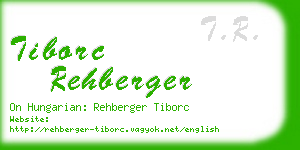 tiborc rehberger business card